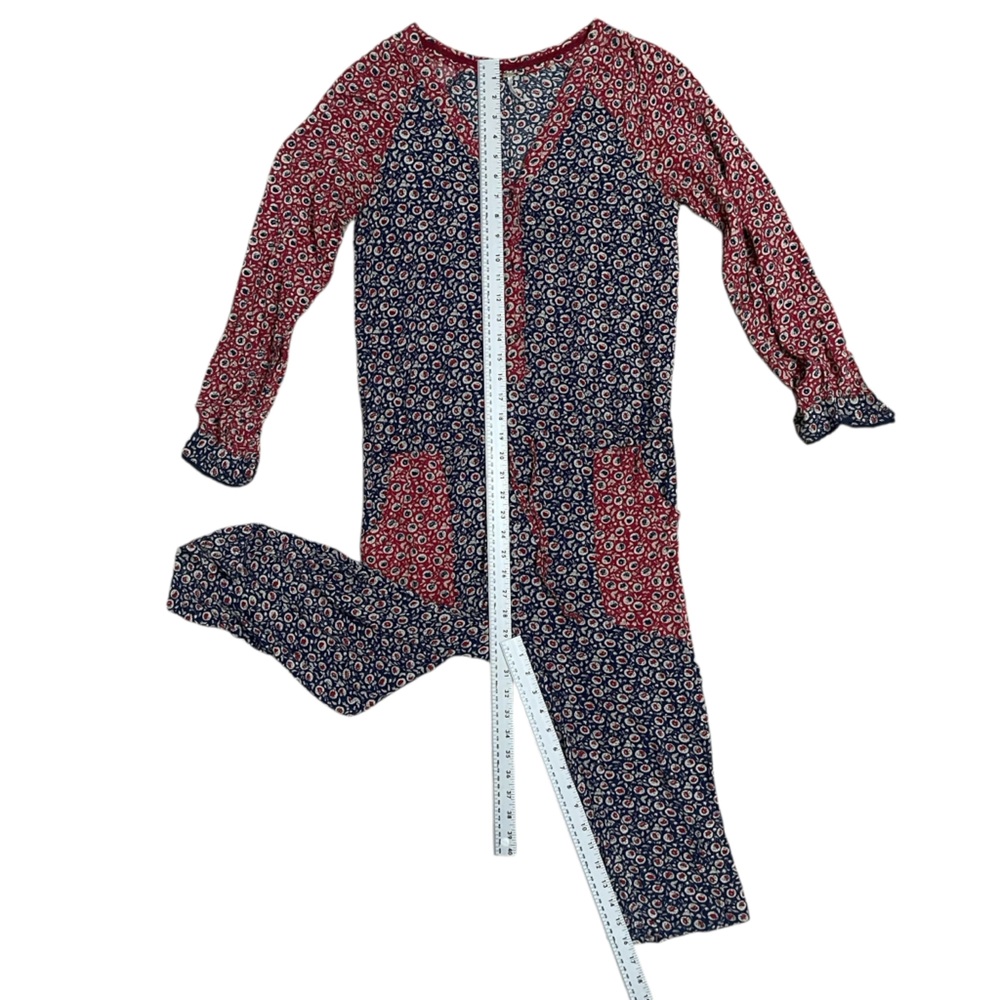 Free People Leia Floral Jumpsuit - Red and Blue XS - Picture 6 of 14